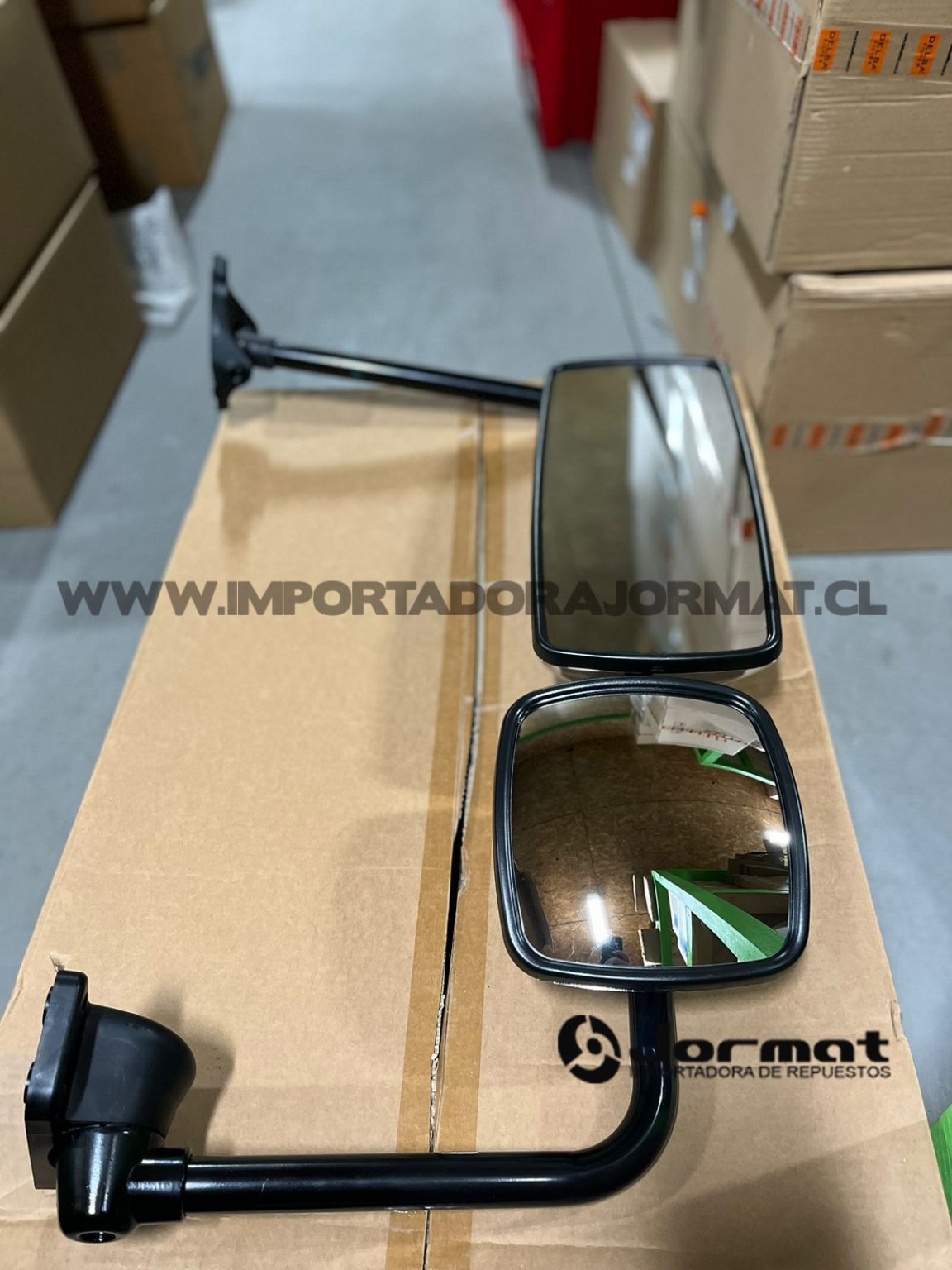 ESPEJO RETROVISOR DERECHO CROMADO COMPLETO FREIGHTLINER - Importadora ...